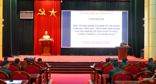 Bộ Chỉ huy quân sự tỉnh Vĩnh Phúc tổ chức hội nghị tuyên truyền phổ biến giáo dục pháp luật